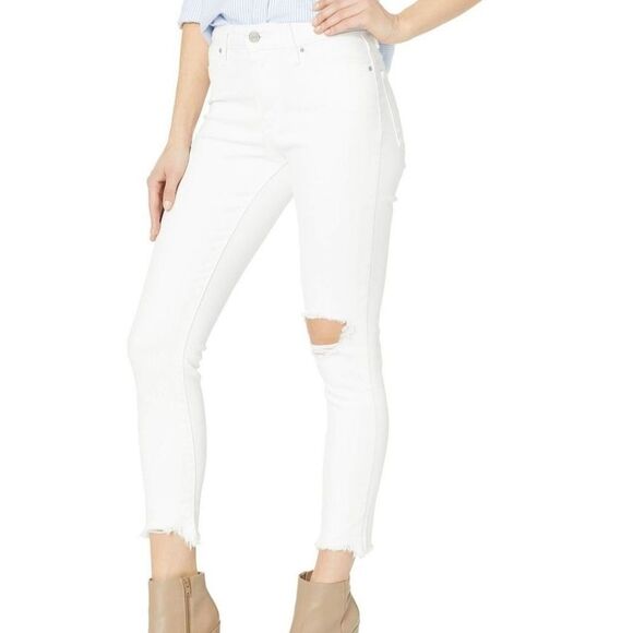 Levi's 721 High-Rise Skinny Ankle Jeans White New 24 33 - Picture 3 of 8